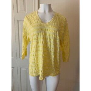 Fresh Produce Vneck Top Size 1X